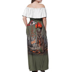 Save Rock Wallabies Australia 2026 Off Shoulder Maxi Dress