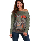 Save Rock Wallabies Australia 2026 Off Shoulder Sweater