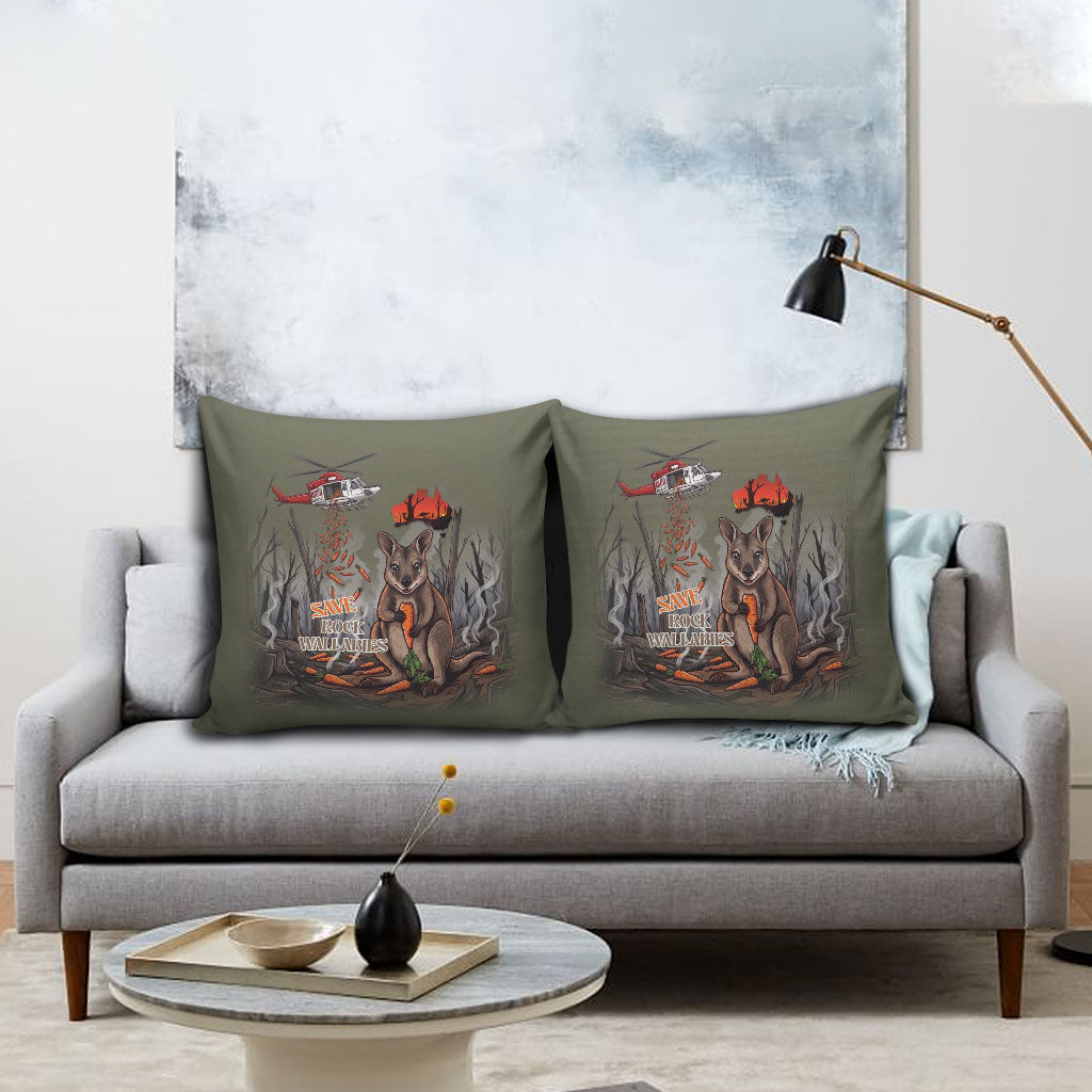 Save Rock Wallabies Australia 2026 Pillow Cover
