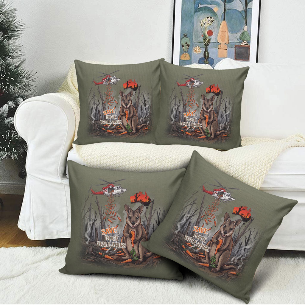Save Rock Wallabies Australia 2026 Pillow Cover