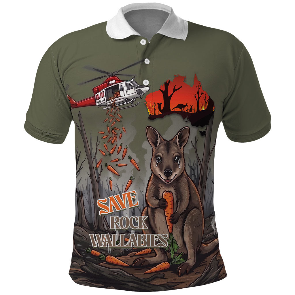 Save Rock Wallabies Australia 2026 Polo Shirt