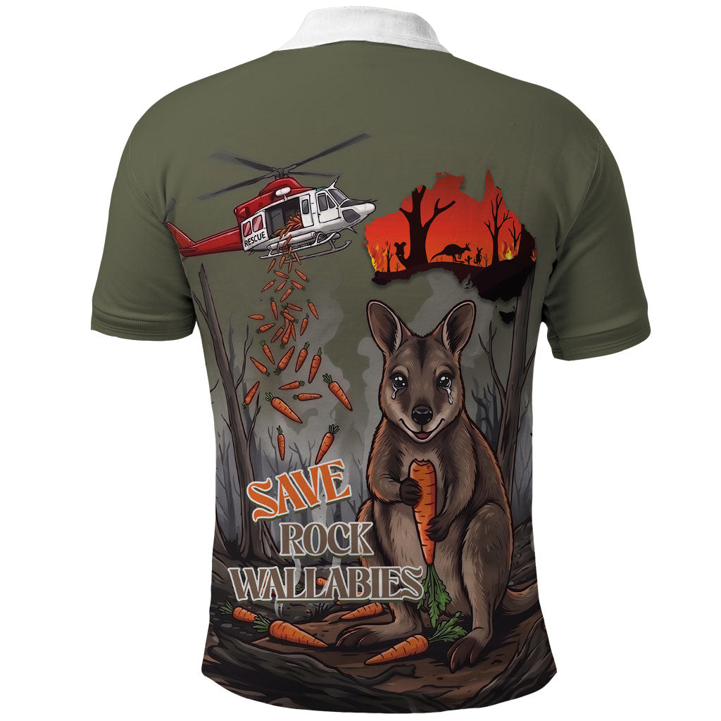 Save Rock Wallabies Australia 2026 Polo Shirt