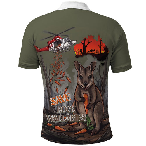 Save Rock Wallabies Australia 2026 Polo Shirt