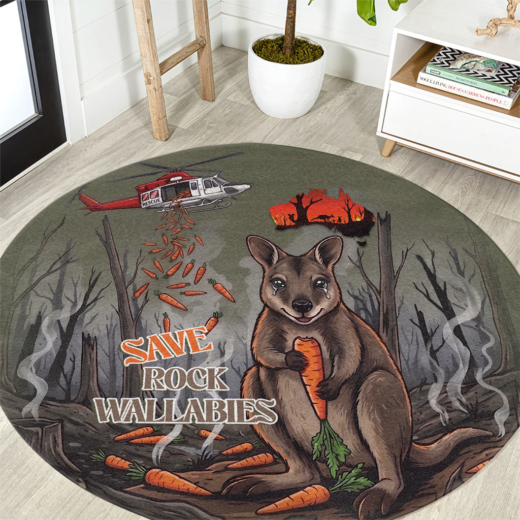 Save Rock Wallabies Australia 2026 Round Carpet