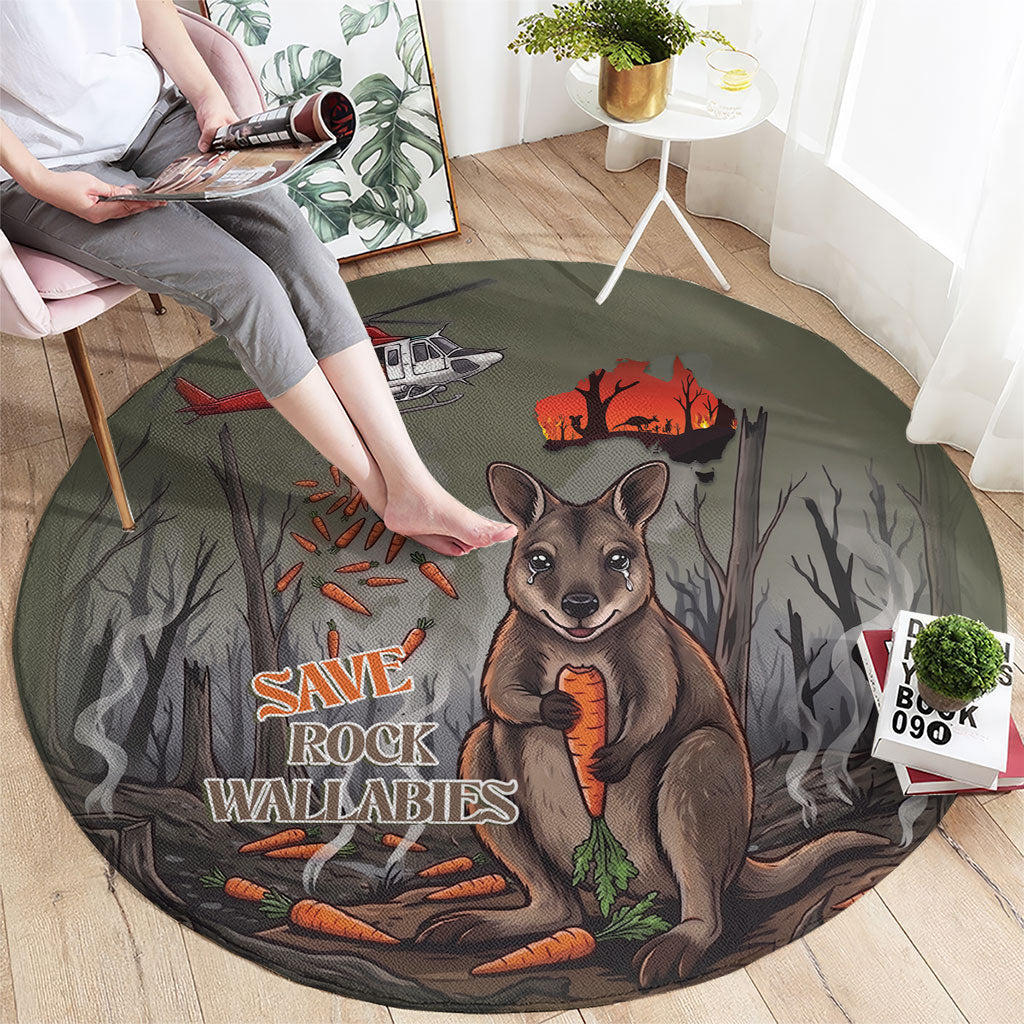 Save Rock Wallabies Australia 2026 Round Carpet