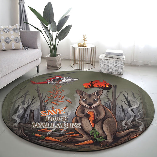 Save Rock Wallabies Australia 2026 Round Carpet