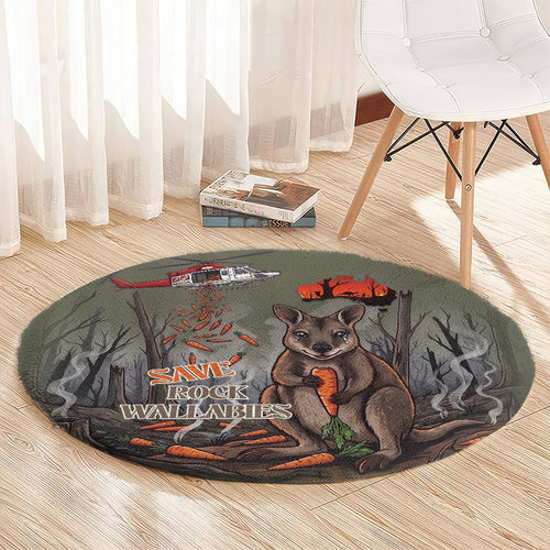 Save Rock Wallabies Australia 2026 Round Carpet