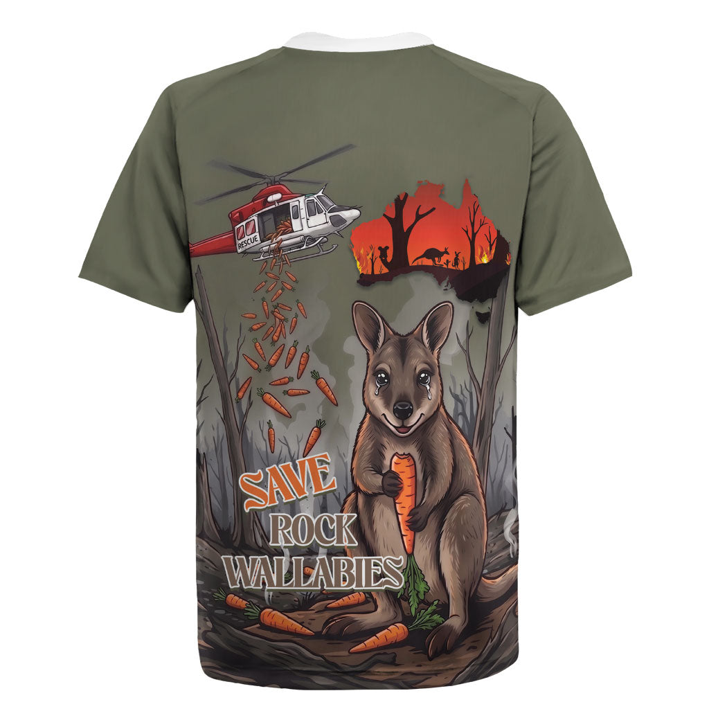 Save Rock Wallabies Australia 2026 Rugby Jersey