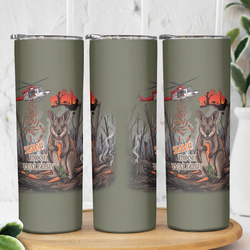 Save Rock Wallabies Australia 2026 Skinny Tumbler