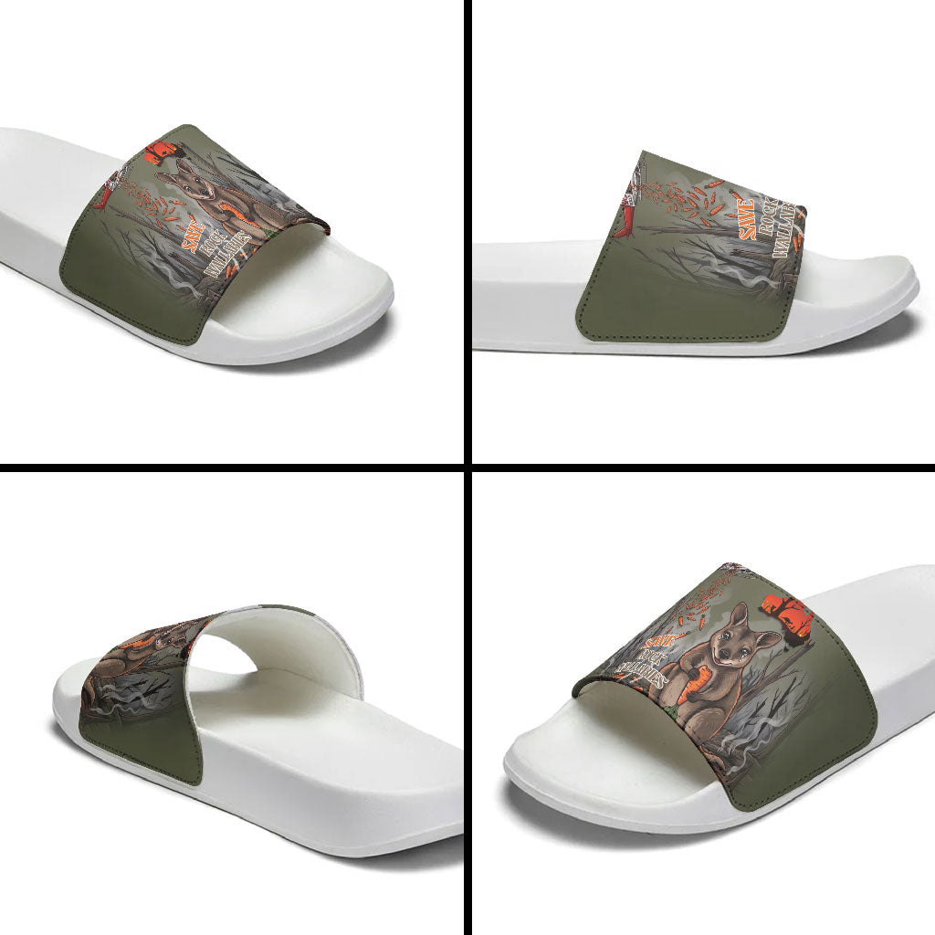 Save Rock Wallabies Australia 2026 Slide Sandals