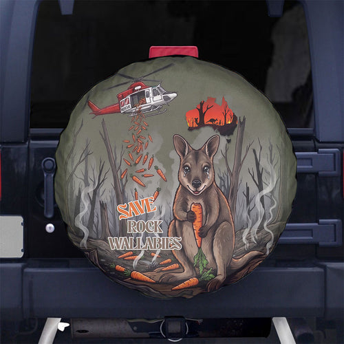 Save Rock Wallabies Australia 2026 Spare Tire Cover