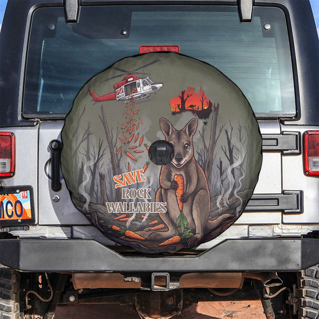 Save Rock Wallabies Australia 2026 Spare Tire Cover
