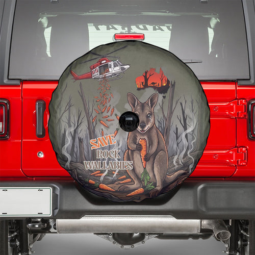 Save Rock Wallabies Australia 2026 Spare Tire Cover