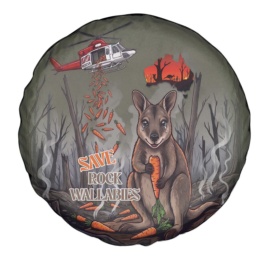 Save Rock Wallabies Australia 2026 Spare Tire Cover