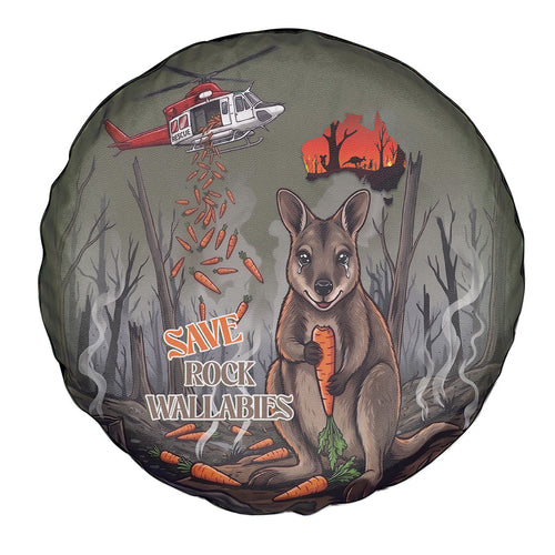 Save Rock Wallabies Australia 2026 Spare Tire Cover