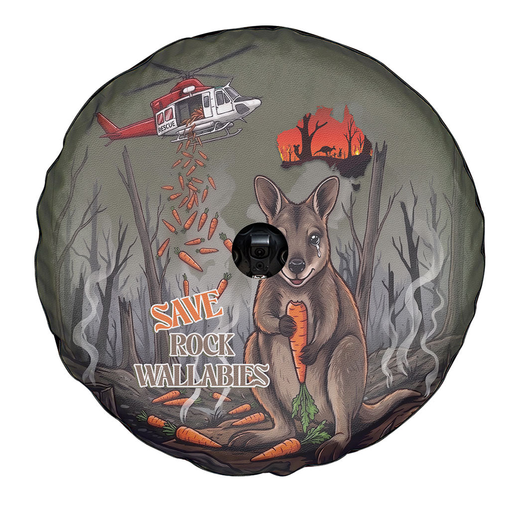Save Rock Wallabies Australia 2026 Spare Tire Cover