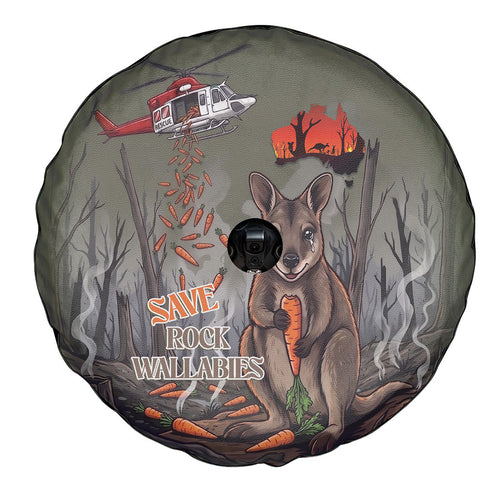 Save Rock Wallabies Australia 2026 Spare Tire Cover