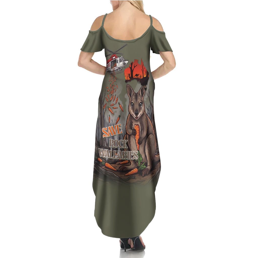Save Rock Wallabies Australia 2026 Summer Maxi Dress