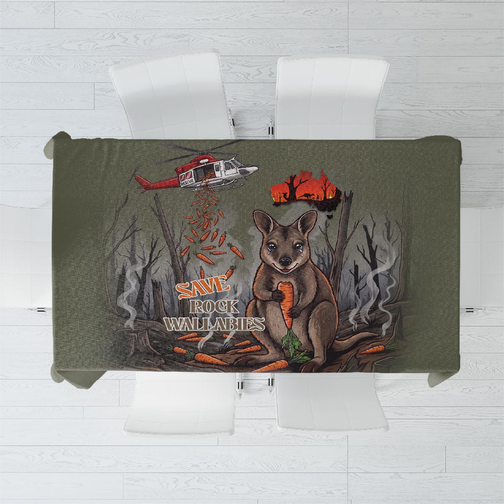 Save Rock Wallabies Australia 2026 Tablecloth