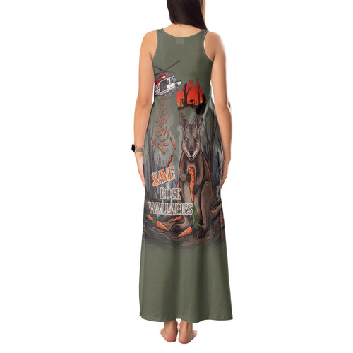 Save Rock Wallabies Australia 2026 Tank Maxi Dress