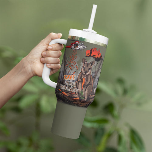 Save Rock Wallabies Australia 2026 Tumbler With Handle