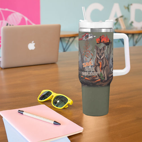 Save Rock Wallabies Australia 2026 Tumbler With Handle