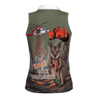 Save Rock Wallabies Australia 2026 Women Sleeveless Polo Shirt