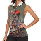 Save Rock Wallabies Australia 2026 Women Sleeveless Polo Shirt