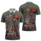 Save Rock Wallabies Australia 2026 Zipper Polo Shirt