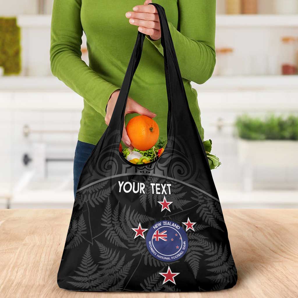 Custom New Zealand Silver Fern Football Grocery Bag Summer 2024 Olympic Go Aotearoa