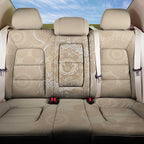 Beige Australia Lizard With Aboriginal Art Back Car Seat Cover