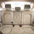 Beige Australia Lizard With Aboriginal Art Back Car Seat Cover