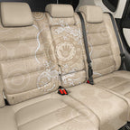 Beige Australia Lizard With Aboriginal Art Back Car Seat Cover