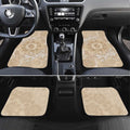 Beige Australia Lizard With Aboriginal Art Car Mats