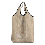 Beige Australia Lizard With Aboriginal Art Grocery Bag