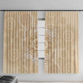 Beige Australia Lizard With Aboriginal Art Window Curtain