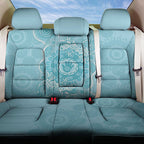 Blue Australia Lizard With Aboriginal Art Back Car Seat Cover