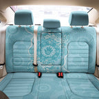 Blue Australia Lizard With Aboriginal Art Back Car Seat Cover