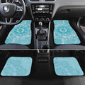 Blue Australia Lizard With Aboriginal Art Car Mats