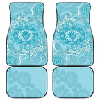 Blue Australia Lizard With Aboriginal Art Car Mats