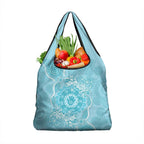 Blue Australia Lizard With Aboriginal Art Grocery Bag
