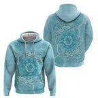 Blue Australia Lizard With Aboriginal Art Hoodie