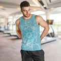 Blue Australia Lizard With Aboriginal Art Men Tank Top