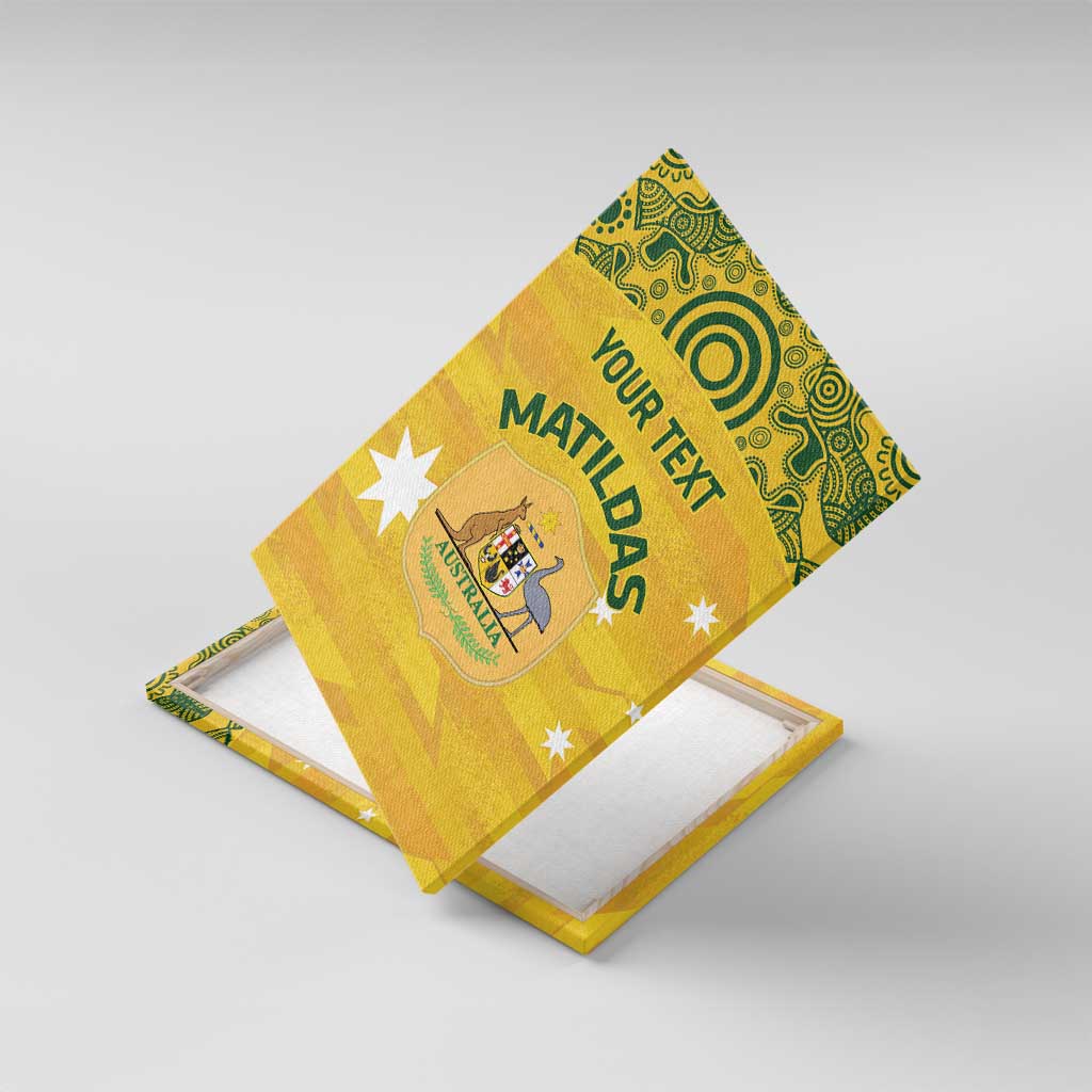 Custom Australia Matildas Canvas Wall Art National Color Indigenous Art