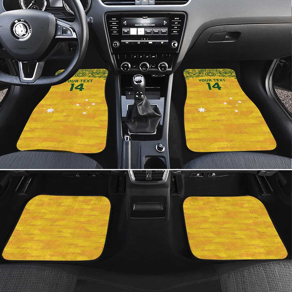 Custom Australia Matildas Car Mats National Color Indigenous Art