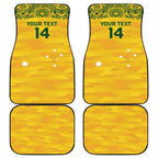 Custom Australia Matildas Car Mats National Color Indigenous Art