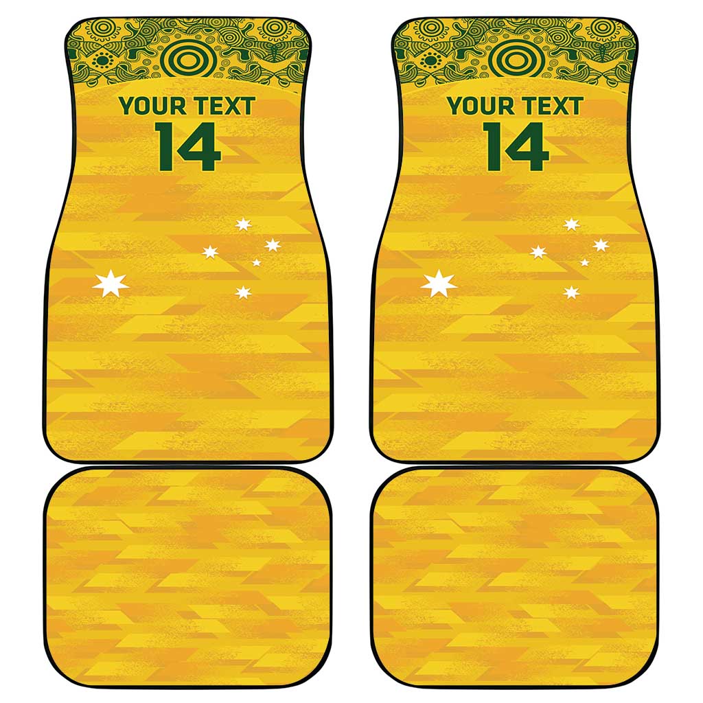 Custom Australia Matildas Car Mats National Color Indigenous Art
