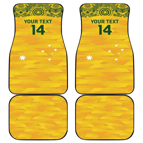 Custom Australia Matildas Car Mats National Color Indigenous Art