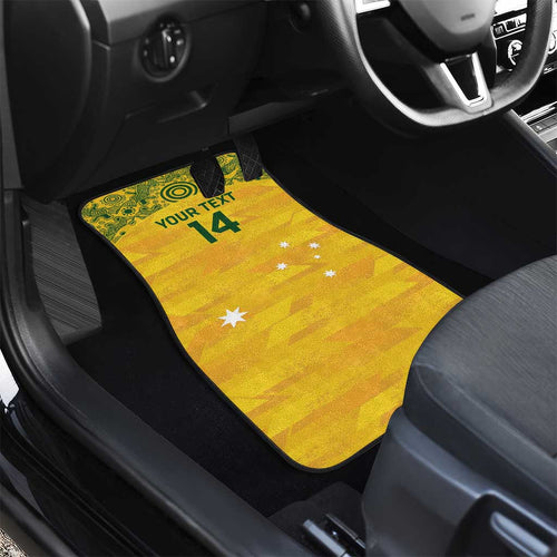 Custom Australia Matildas Car Mats National Color Indigenous Art