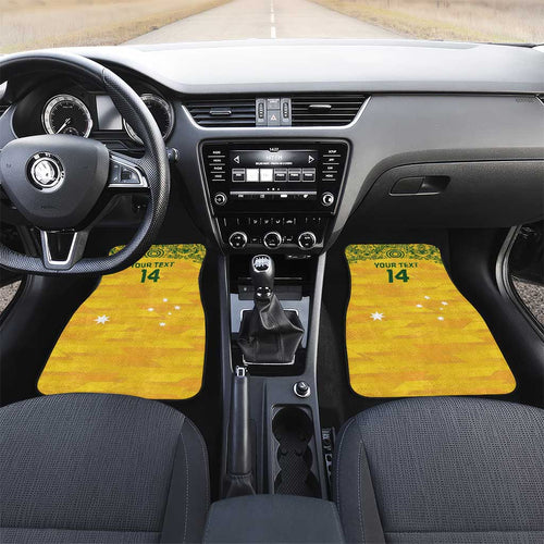 Custom Australia Matildas Car Mats National Color Indigenous Art